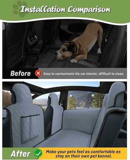 Tesla Model Y Dog Seat Cover for Back Seat 2024 2023 2022 2021 2020,Waterproof Scratch
