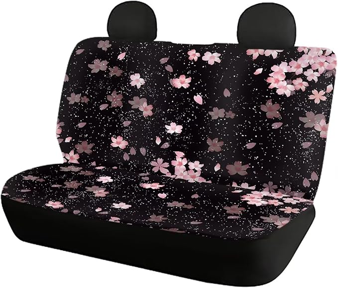 Cherry Blossom Vehicle Seat Covers Set Front Back 4 Travel