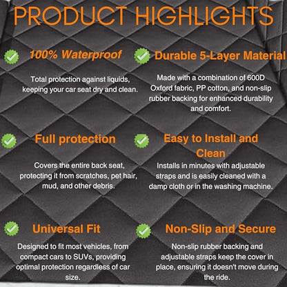 Dog Car Seat Cover for Pet- Dogs Hammock