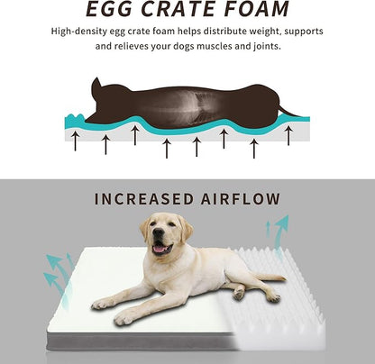 Easy-Going Dog Bed for Large Dogs (36x27x3 in,