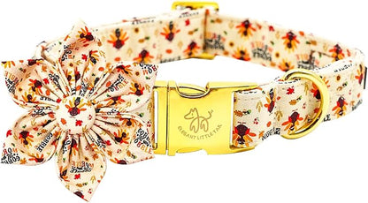 Elegant little tail Dog Collar with Flower