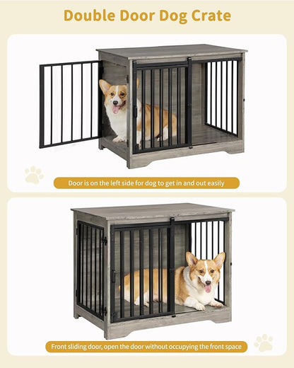 Dog Crate Furniture 32" Double