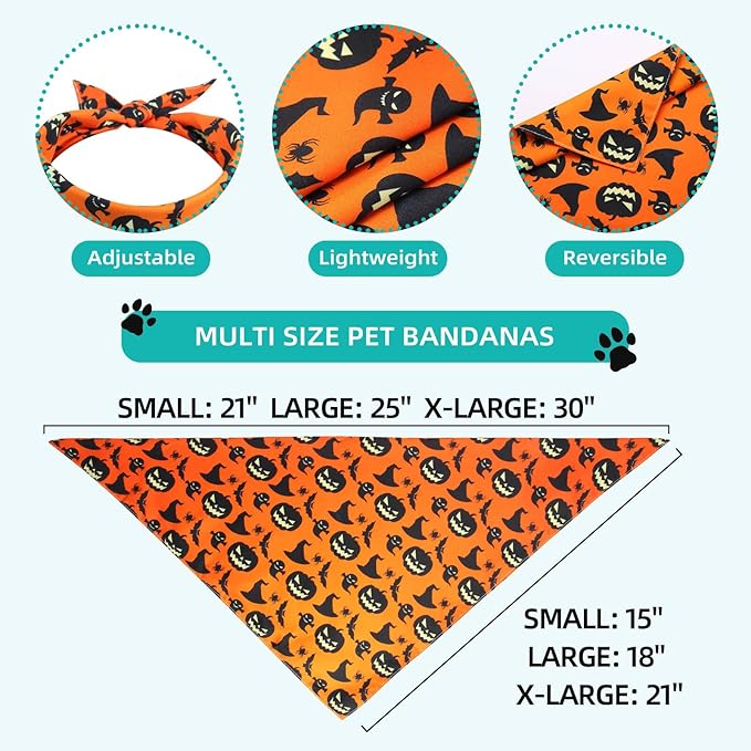 Halloween Dog Bandana -1 Pack