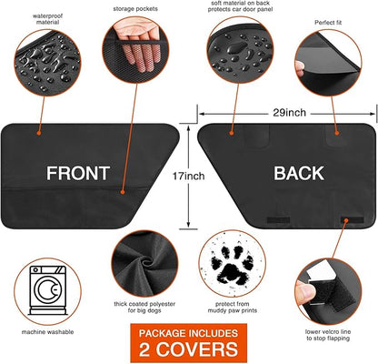 Car Door Protector -Back Seat Doors 2 Pack