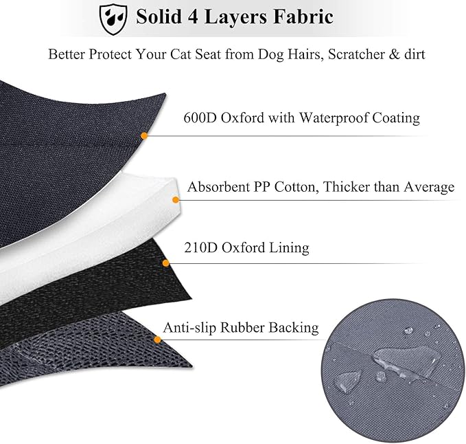 VIVAGLORY Dog Seat Covers 46" L 52" W