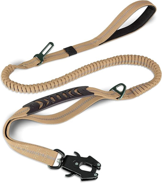 Joytale Tactical Dog Leash Heavy Duty 4-6FT Shock 2 Padded