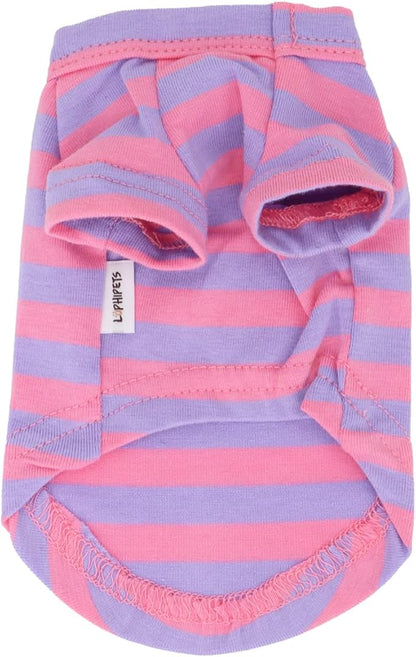 LOPHIPETS 100% Breathable Cotton Striped Dog Tee Shirt