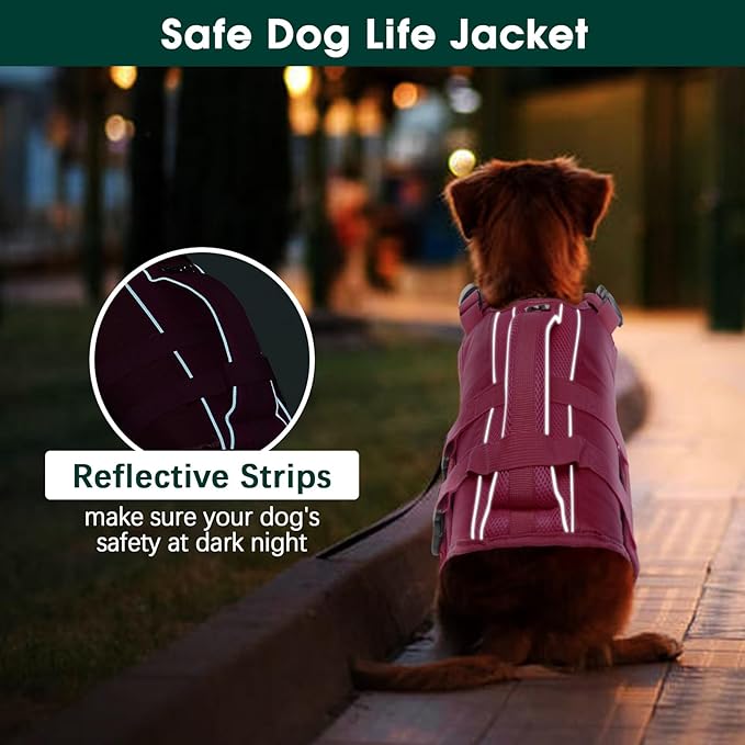 Kuoser Dog Life Jacket High Flotation