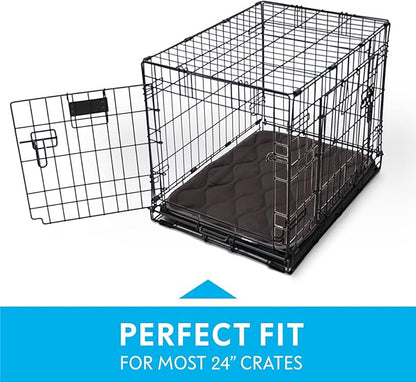 Paw Inspired Washable Padded Crate Mats for Dogs 23” x 17” Pad, 24-inch Kennels