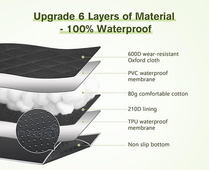 Pecute Dog Car Seat Cover for Back Seat Truck(57x 53in)