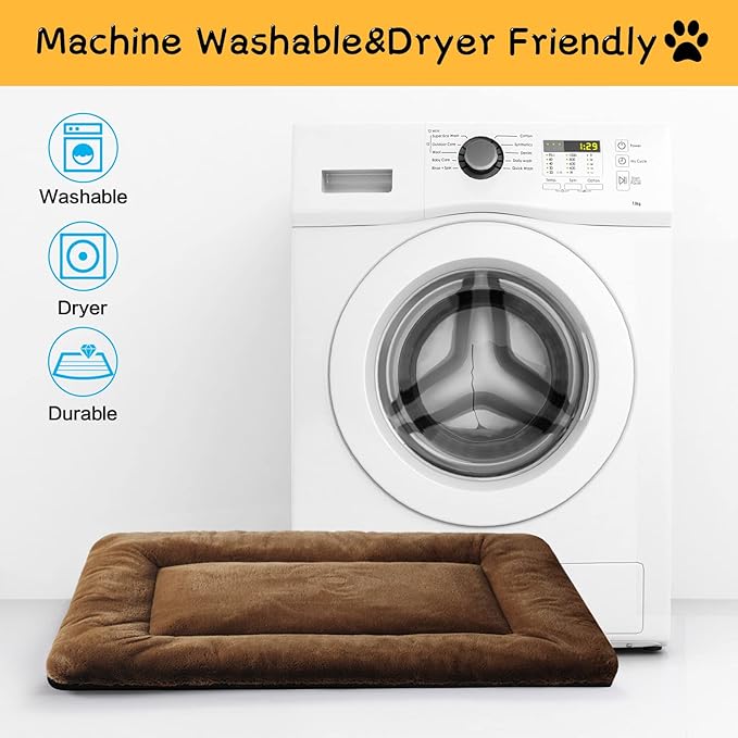 VERZEY Dog Bed 30inch, Brown,