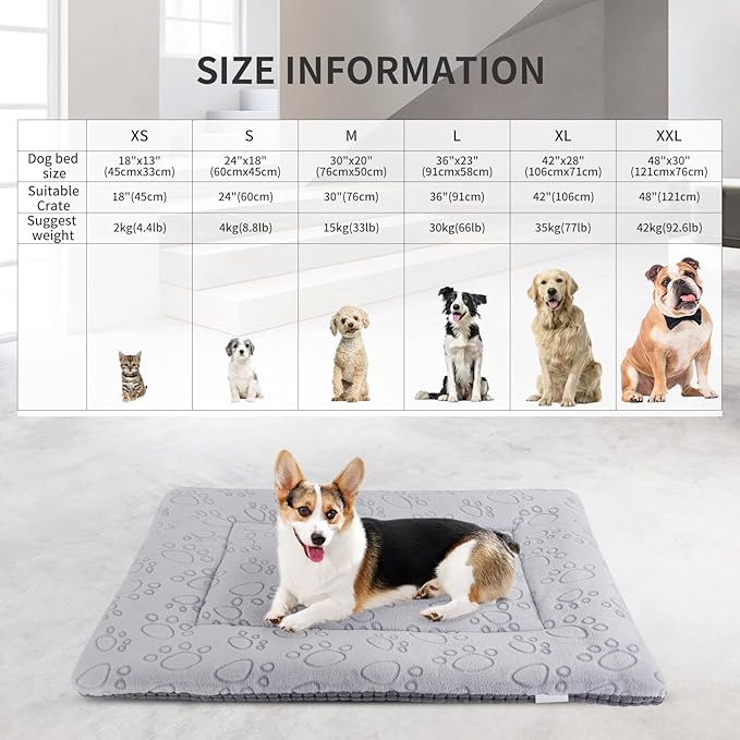 IEUUMLER Dog Bed FC014 (Gray,30"*20")