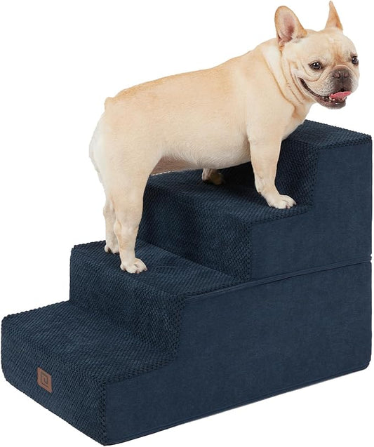EHEYCIGA Dog Stairs for Bed 18”H 4-Step Dog