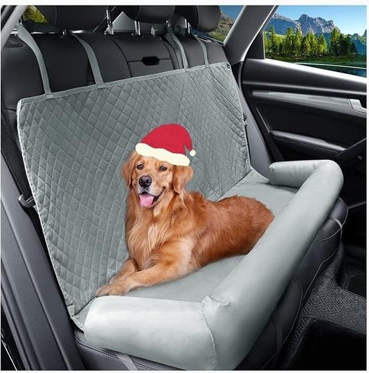 Dog Car Back Seat Cover for Large Dogs Under 100 lbs