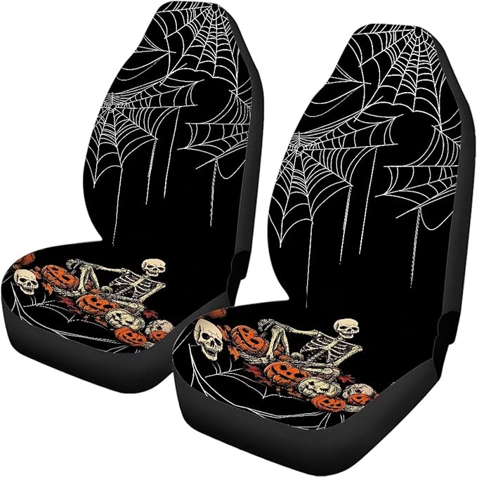 Halloween Web Skeleton Automotive Seat Covers & Accessories