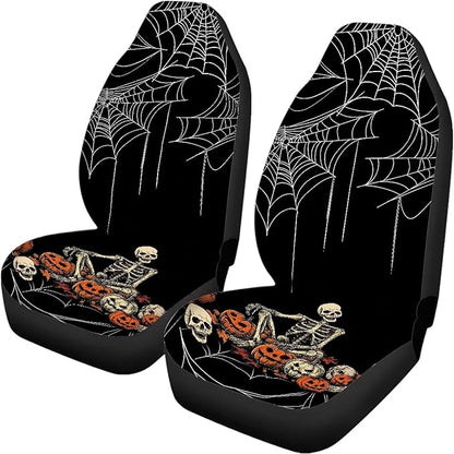 Halloween Web Skeleton Automotive Seat Covers & Accessories
