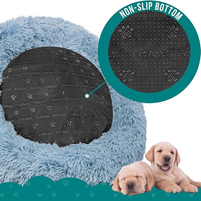 PetAmi Calming Dog Bed for Small Medium Dog Cat 25 lbs, 23 inch,