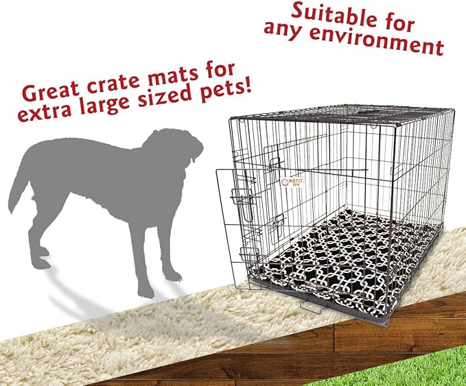 48" Links Black Crate Dog Bed Mat By Majestic Pet Products