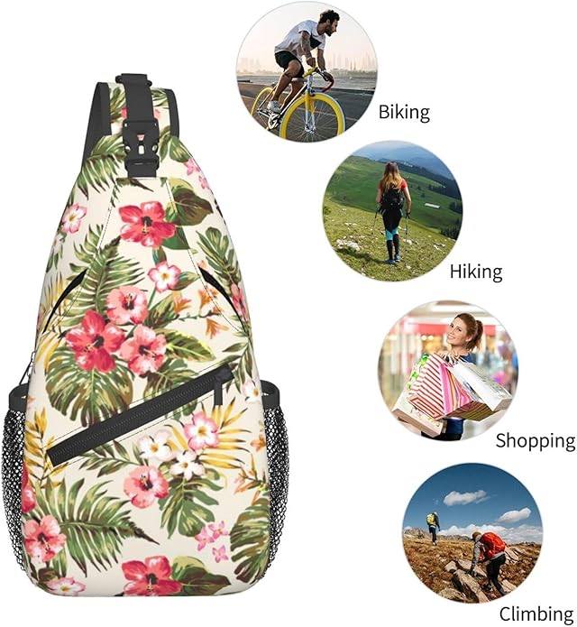 Stylish Sling Bag for Women Men Casual Backpack Crossbody Chest Shoulder Bag Gym Sports Travel Hiking Daypack