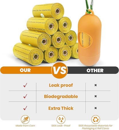 Poop Bags for Dogs-1050 Counts 70 Rolls 9x13 Inch, 100% Leak