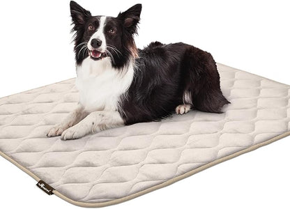 Paw Inspired Washable Padded Crate Mats for Dogs 47” x 29” Pad, 48-inch Kennels
