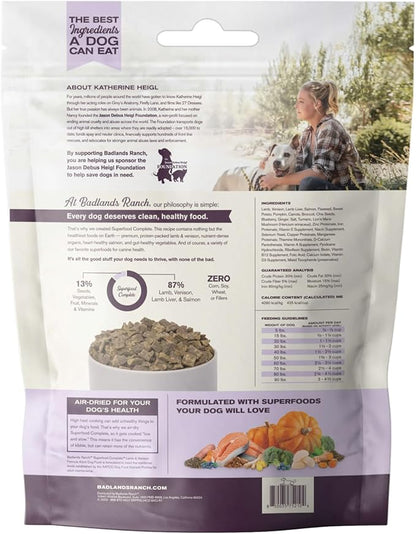 by Katherine Heigl- Superfood Complete, Air-Dried Adult Dog Food - High Protein, Zero Fillers, Superfood Nutrition (24 oz., Lamb & Venison)