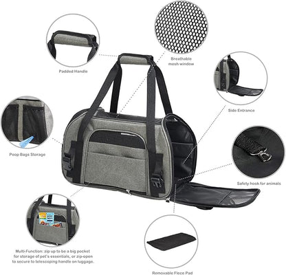 JESPET Soft-Sided Kennel Pet Carrier for Small Dogs