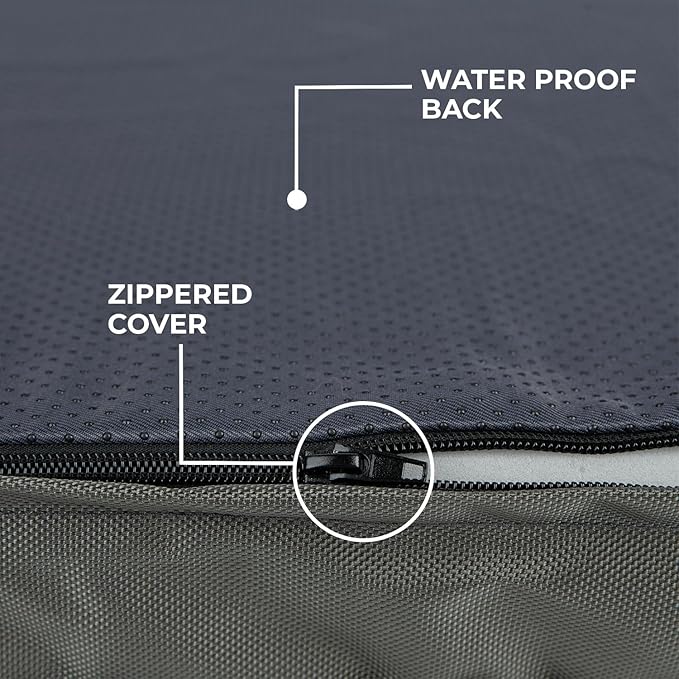 Best Pet Supplies Cute Dog Crate Mat Flat Bed with Waterproof Exterior 35X22X4