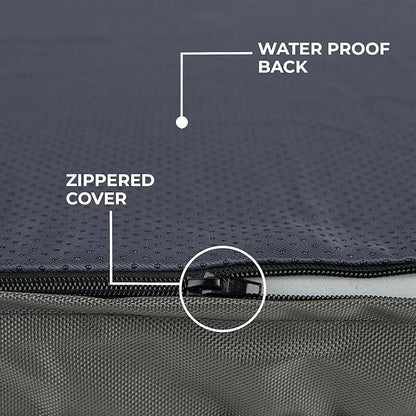 Best Pet Supplies Cute Dog Crate Mat Flat Bed with Waterproof Exterior 35X22X4