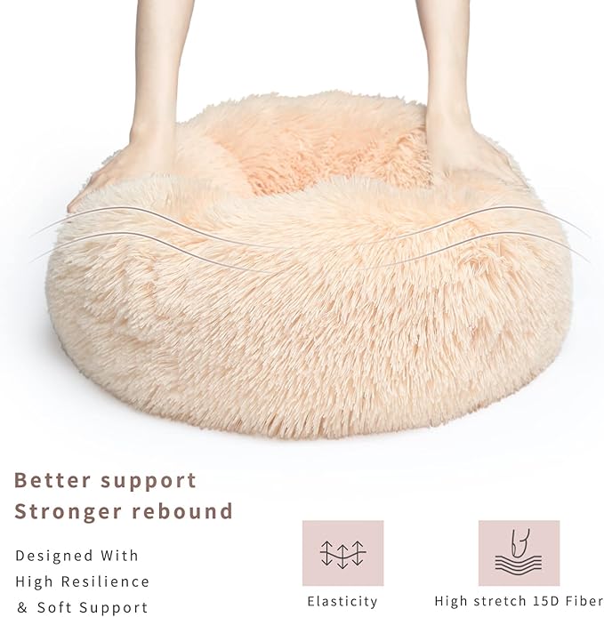 Light Brown Dog Bed Small Dogs,20 inches 10 lbs