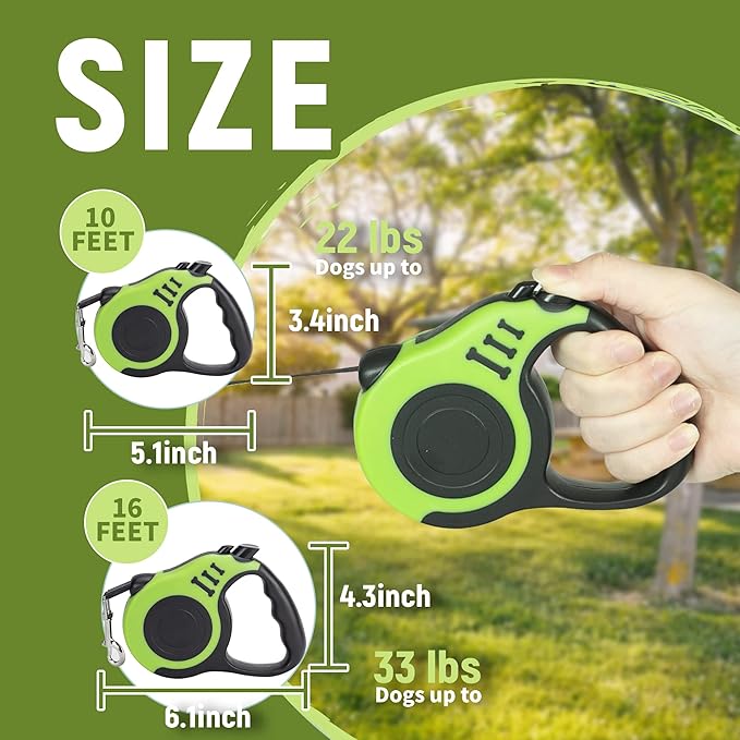 Retractable Dog Leash Automatic Telescopic Tractor Dog Tape 10/16 FT