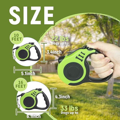 Retractable Dog Leash Automatic Telescopic Tractor Dog Tape 10/16 FT