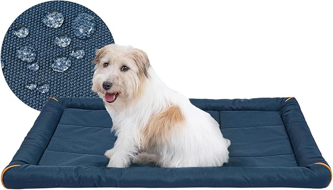 Miguel Oxford 900D Outdoor Waterproof Dog Bed for Metal Dog Crates Water-Resistant All Weather Pet Mat Durable Easy Wipe Clean Travel Indoor Outdoor Puppy Cat Crate Bed 30inch