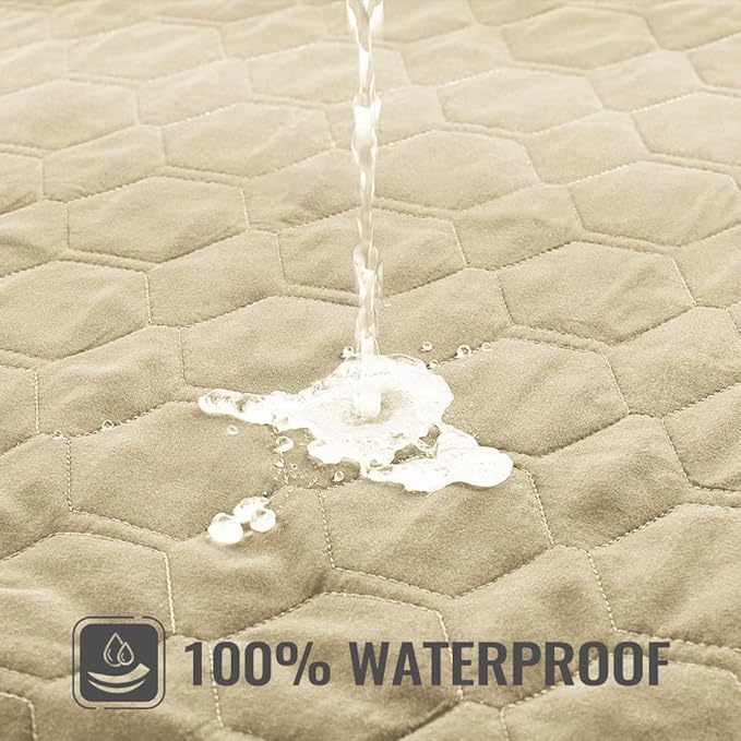 nanbowang Waterproof Dog Bed Covers Replacement Washable Pet Hair Easy to Remove (35X44X6 (1pack),