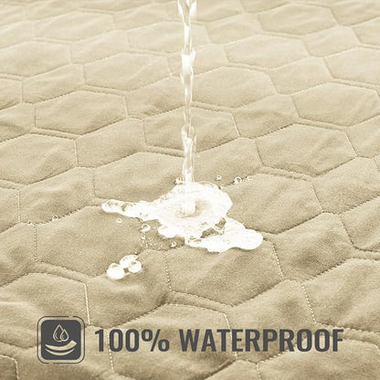 nanbowang Waterproof Dog Bed Covers Replacement Washable Pet Hair Easy to Remove (35X44X6 (1pack),