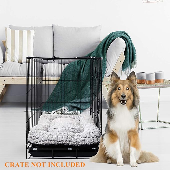 Coohom Deluxe Plush Dog Bed Pet Cushion Crate Mat