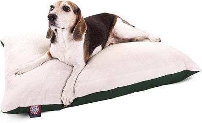 30x40 Green Rectangle Pet Dog Bed With Removable Washable Cover By Majestic Pet Products Small to Medium