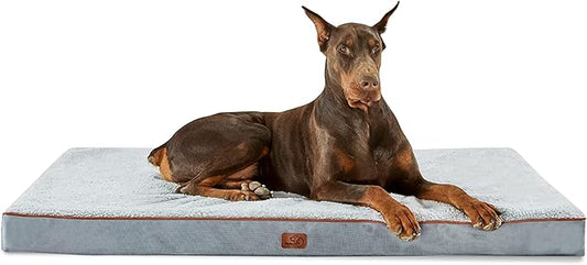 Bedsure Jumbo Dog Bed for Large Dogs 150lbs, Light