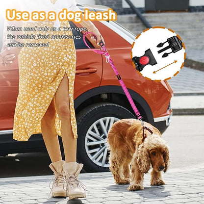 Removable Dog Seat Belts Harness for Car 3 in 1 Pet 2PCS and