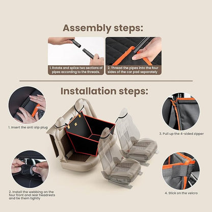 Pecute Back Seat Extender for Dogs