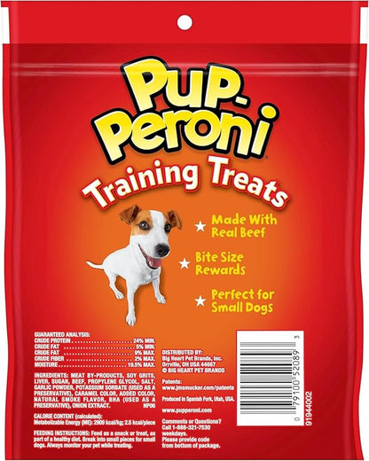 Pup-Peroni Training Dog Treats, Original Beef Flavor, 5.6 Ounce (Pack of 8), Made with Real Beef, Bite Size Rewards