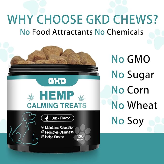 Hemp Calming Chews for Dogs 100% Golden