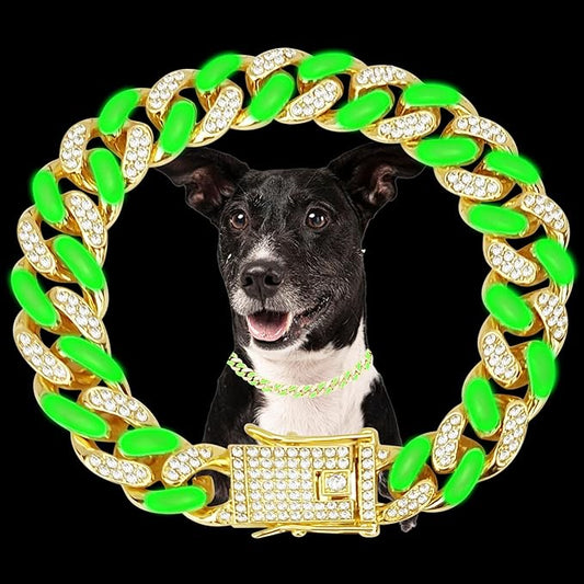 Dog Chain Cuban Collars 10in)
