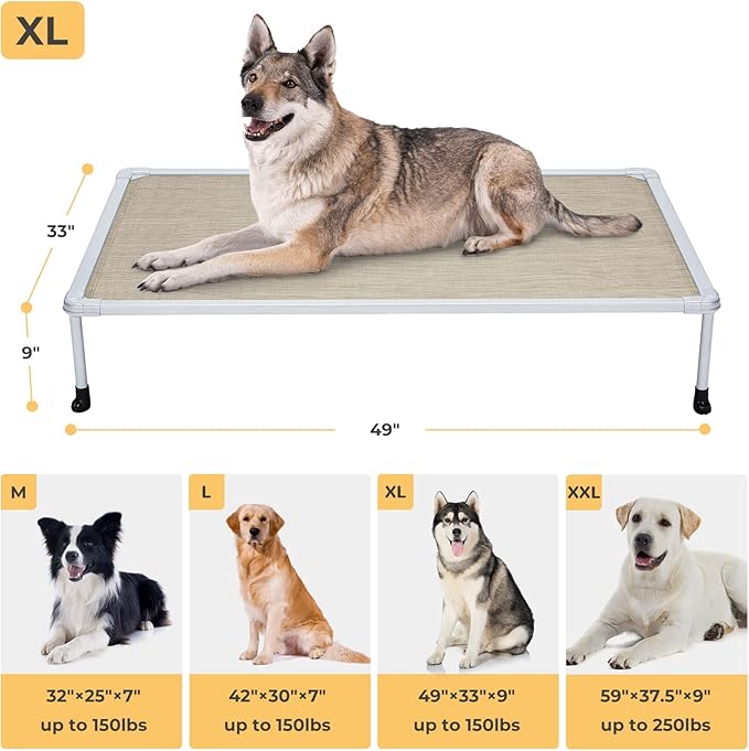 Veehoo Cooling Outdoor Elevated Dog Bed