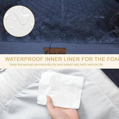 Memory Foam XL Dog Bed with Bolsters