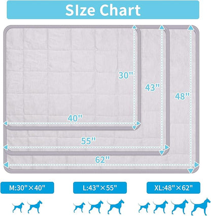 Dog Cooling Blanket 0.4 Q-MAX (30"×40"/Grey)