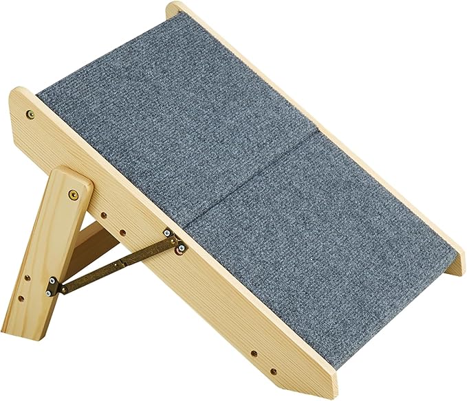 VEVOR Wood Pet Stairs/Pet Steps 2-in-1 Foldable 2 Steps 110 lbs