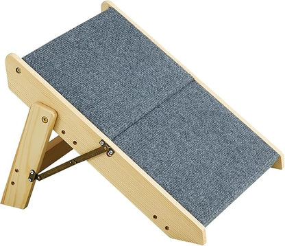 VEVOR Wood Pet Stairs/Pet Steps 2-in-1 Foldable 2 Steps 110 lbs