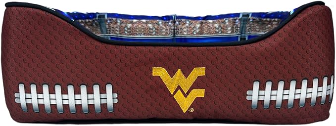 NCAA West Virginia Mountaineers Stadium Dog Bed