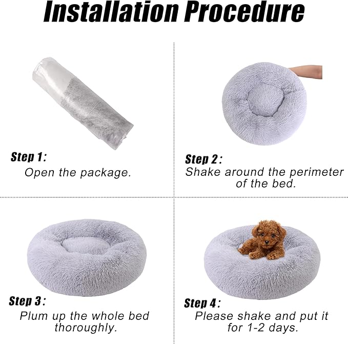 Calming Dog Bed 17" x 17")